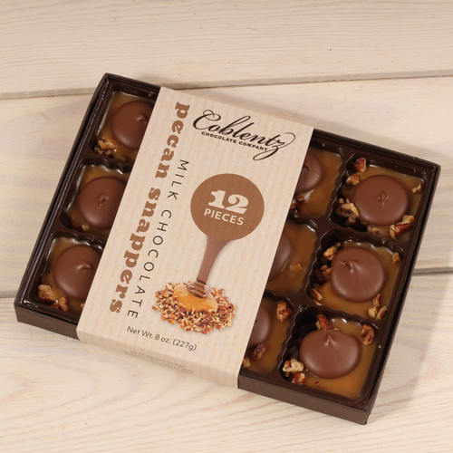 Milk Chocolate Pecan Snappers Gift Box