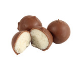 The Milk Chocolate Coconut Bonbon is pure decadence!  With a sweet coconut filling wrapped in premium milk chocolate they are sure to satisfy your craving.  We create each bonbon with our very own recipe, hand roll each one, then smother it in milk chocolate.