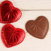 Small Red-Foiled Milk Chocolate Heart-1 oz