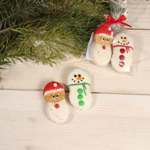 Nutter Butter Snowman and Santa