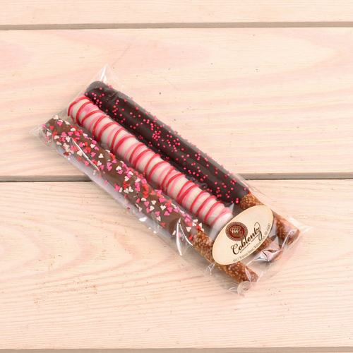 Valentine's Day Pretzel Rod Trio